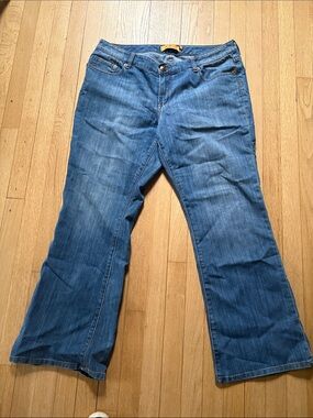 Seven7 Women's Blue Flare Jeans, 20